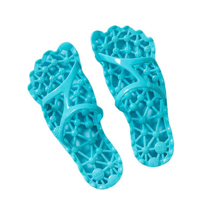 Foot Acupressure Massage Slippers for Women, Summer Bathroom Hollow Breathable Non-Slip Massage Slippers for Men, Outdoor Summer Health Shoes