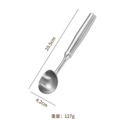 New 304 Stainless Steel Ice Cream Spoon Self-melting Ice Cream Spoon Digging Watermelon Fruit Ball Digger Eating Melon Artifact Spoon