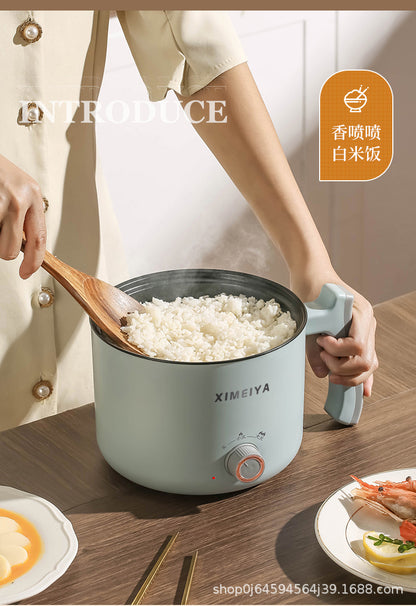 Electric Cooking Pot Student Home Kitchen Dormitory Multi-functional Electric Wok Integrated Pot Non-stick Pot Noodle Cooking Porridge Electric Hot Pot