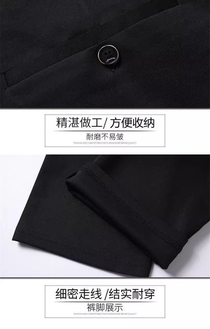 Wholesale Casual Pants Men's Western Pants Trousers Men's Thin Stretch Slim-Fit Pants Non-Ironing Business Dress Pants Trendy