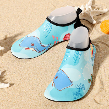 Cross-border new beach shoes quick-drying non-slip soft bottom outdoor wading shoes indoor fitness floor socks yoga shoes