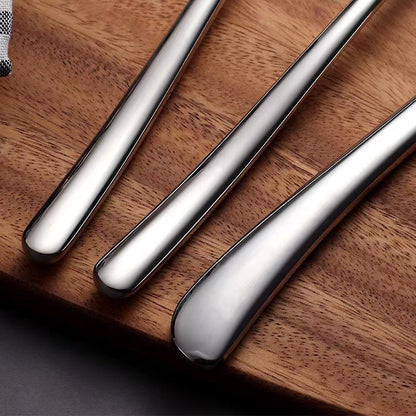 3 04 months light steak knife fork spoon thickened stainless steel tableware western food knife fork spoon dessert spoon upscale hotel restaurant