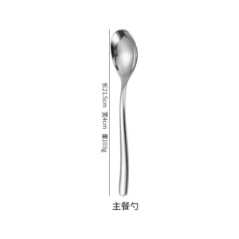 3 04 months light steak knife fork spoon thickened stainless steel tableware western food knife fork spoon dessert spoon upscale hotel restaurant
