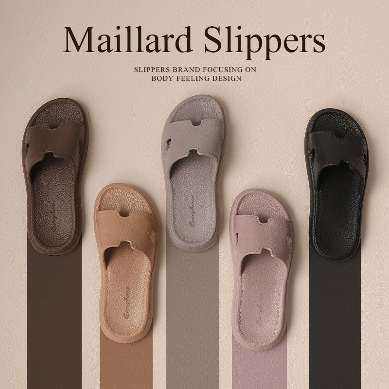 Ins Style Women's 2025 New Popular Slippers Home Internet Celebrity Ladies Sandals Home Indoor Non-Slip Slippers
