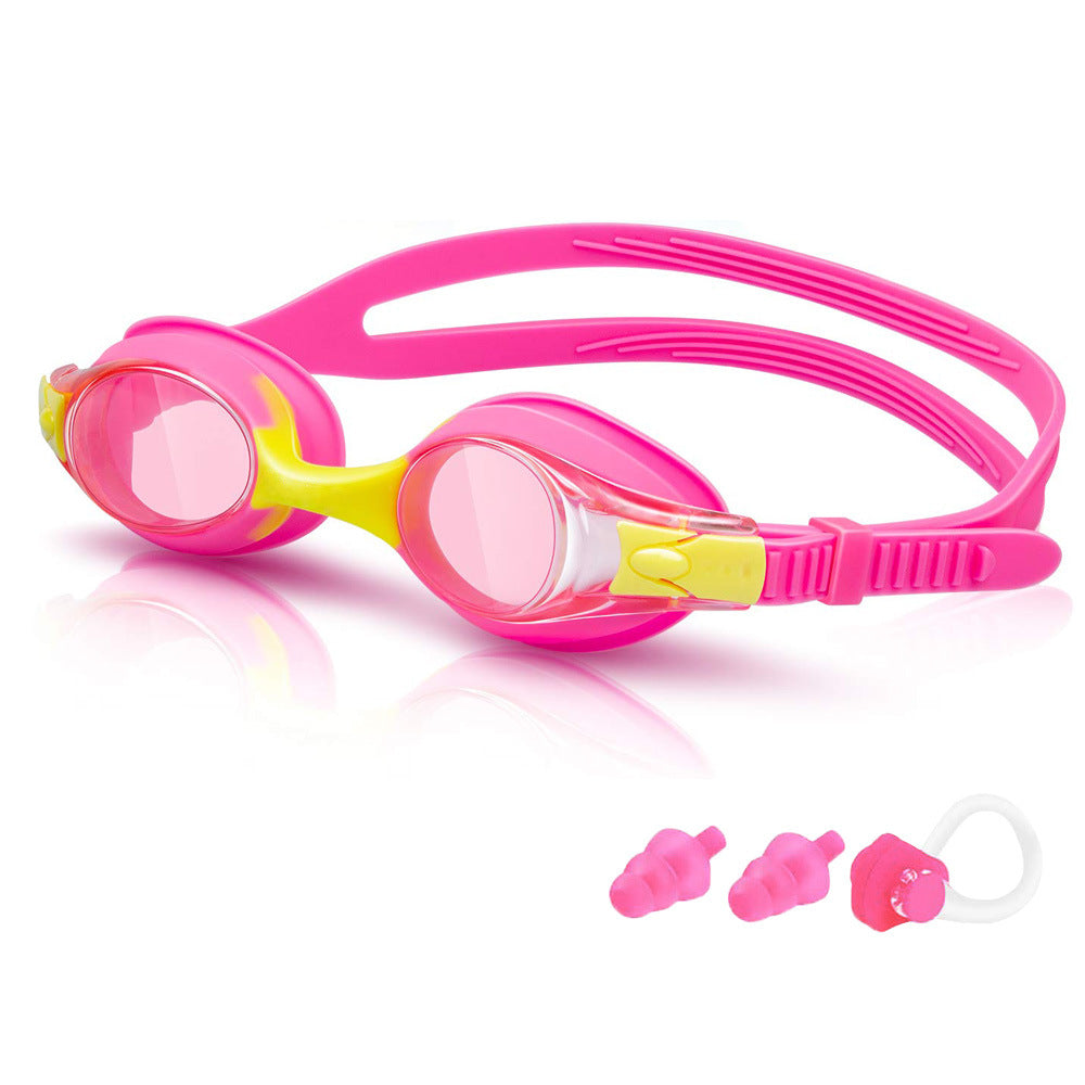 Children's swimming goggles HD waterproof anti-fog swimming glasses silicone swimming goggles cross-border Amazon explosions manufacturers wholesale