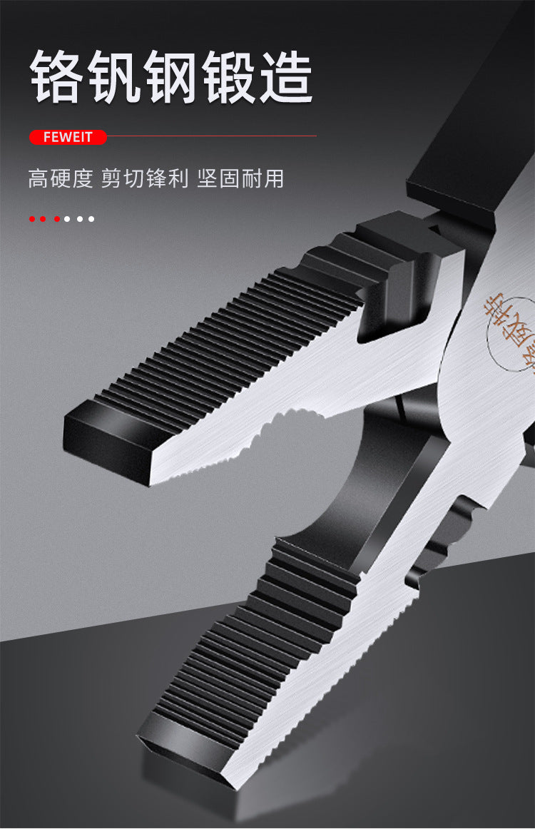 9inch Multi-Functional Wire Cutters, Electrician's Wire Stripping and Crimping Pliers, High-Hardness Needle-Nose Pliers, Flat-Nose Pliers, Electrician's Special Tools