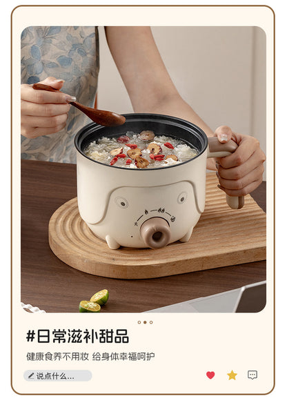 Electric Cooking Pot, Multifunctional Dormitory Small Electric Pot, Electric Hot Pot, Non-Stick Electric Steaming Pot, Noodle Cooking Pot, Electric Hot Pot, European and British Regulations