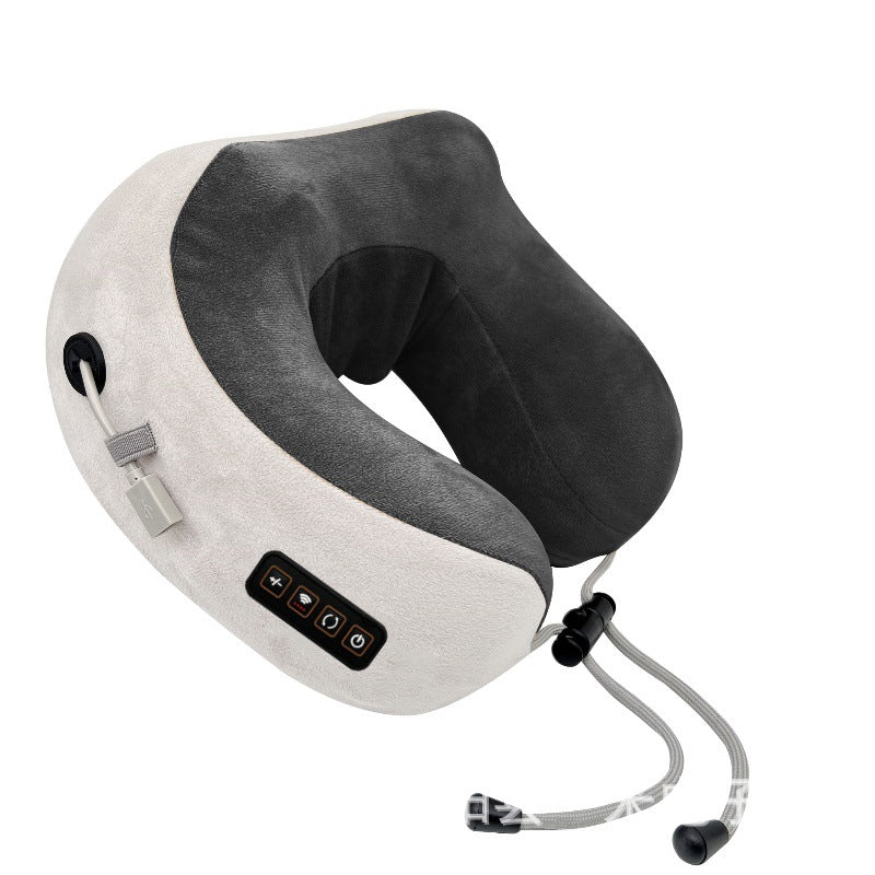 Household Massage U-shaped Pillow Memory Foam Portable Car Travel Electric Neck Cervical Massager U-shaped Massage Pillow