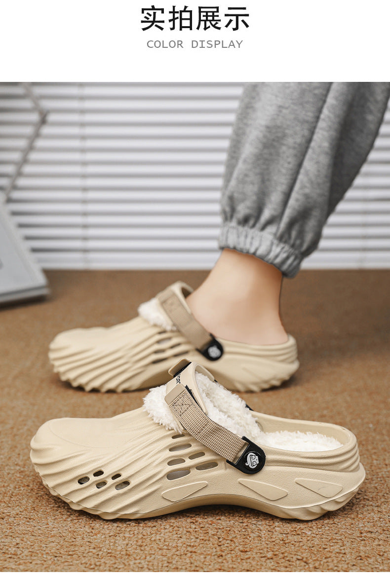 Cotton Slippers for Home, High-End Outer Wear, 2025 Winter New Cross-Border Cotton Shoes Manufacturer Wholesale Cotton Tow