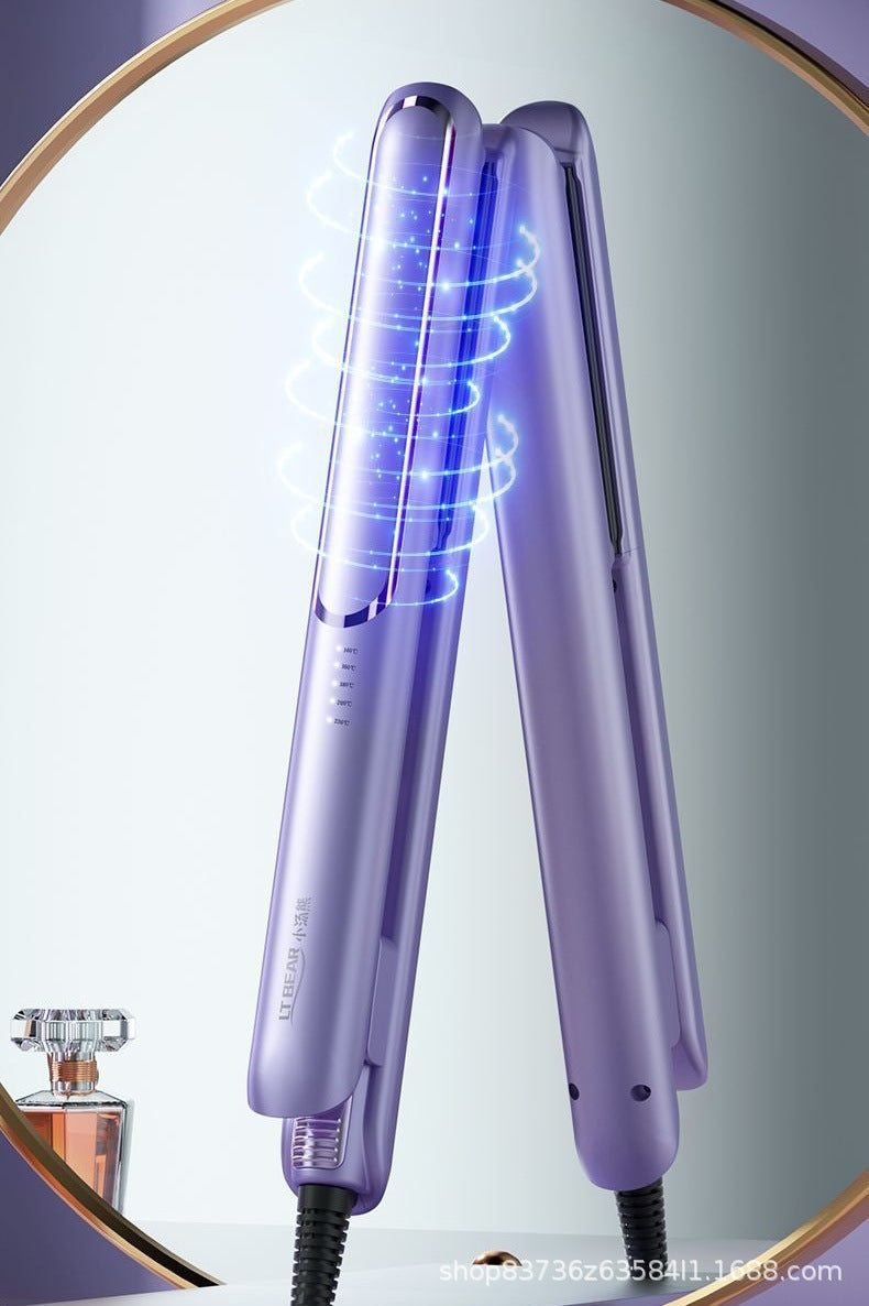 A generation of cross-border straight roll dual-purpose hair straightener portable electric splint hair salon household wet and dry curling iron