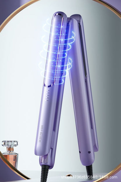 A generation of cross-border straight roll dual-purpose hair straightener portable electric splint hair salon household wet and dry curling iron