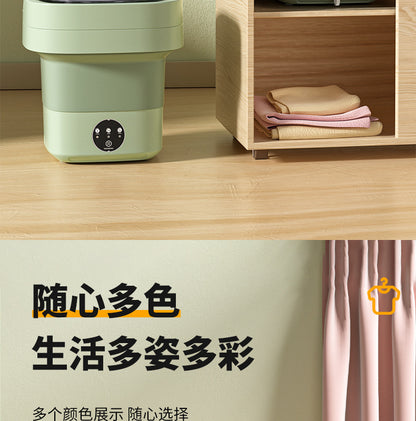 Daifa cross-border folding washing machine mini small washing machine baby underwear wash socks can be dried portable