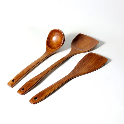 Non-Stick Pan Special Spatula for Cooking, Household Spatula, Wooden Spatula, Wooden Spoon, Rice Spoon, Wooden Spatula, Kitchen Utensils Spatula