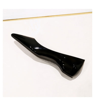 Patent Leather Women Flats Lady Sexy Evening Party Slip On Flat Shoes Women Sharp Pointed Low Heel Shoes Leisure Female Shoes