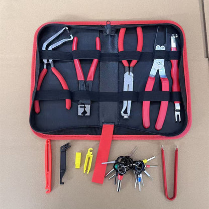 Red and black elbow 60 degree power-off pliers bolt pliers multi-purpose pliers car oil pipe separation harness pliers cross-border pliers