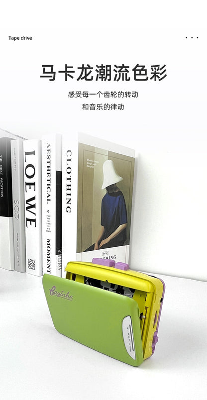 Bayin Box Cross-Border Transparent Retro Tape Player Recorder Walkman Headphone Player Tape Player Radio