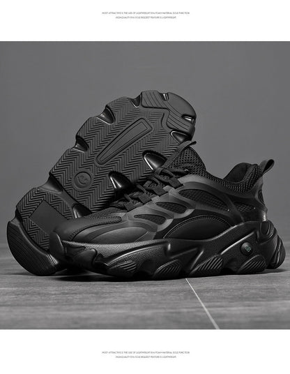 Lion Eagle Dell Torre Shoes Men's Shoes Breathable 45 Thick Bottom Black Plus Size 46 Joker 47 Casual Shoes 48 sneaker