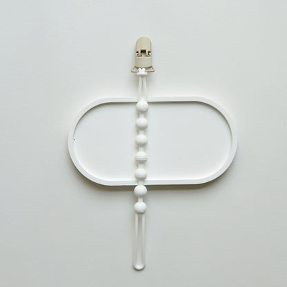 Ins Nordic Style New Plastic Clip Silicone Chain Baby Toy Grinding Stick Tooth Gum Silicone Chain Nipple Anti-losing Rope