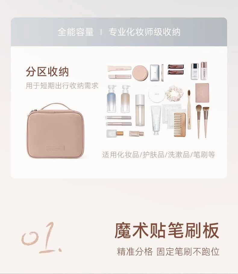 Cosmetic Bag Women's 2025 New Portable Cosmetic Case Travel Cosmetic Brush Bag Large Capacity Cosmetic Storage Bag High-end