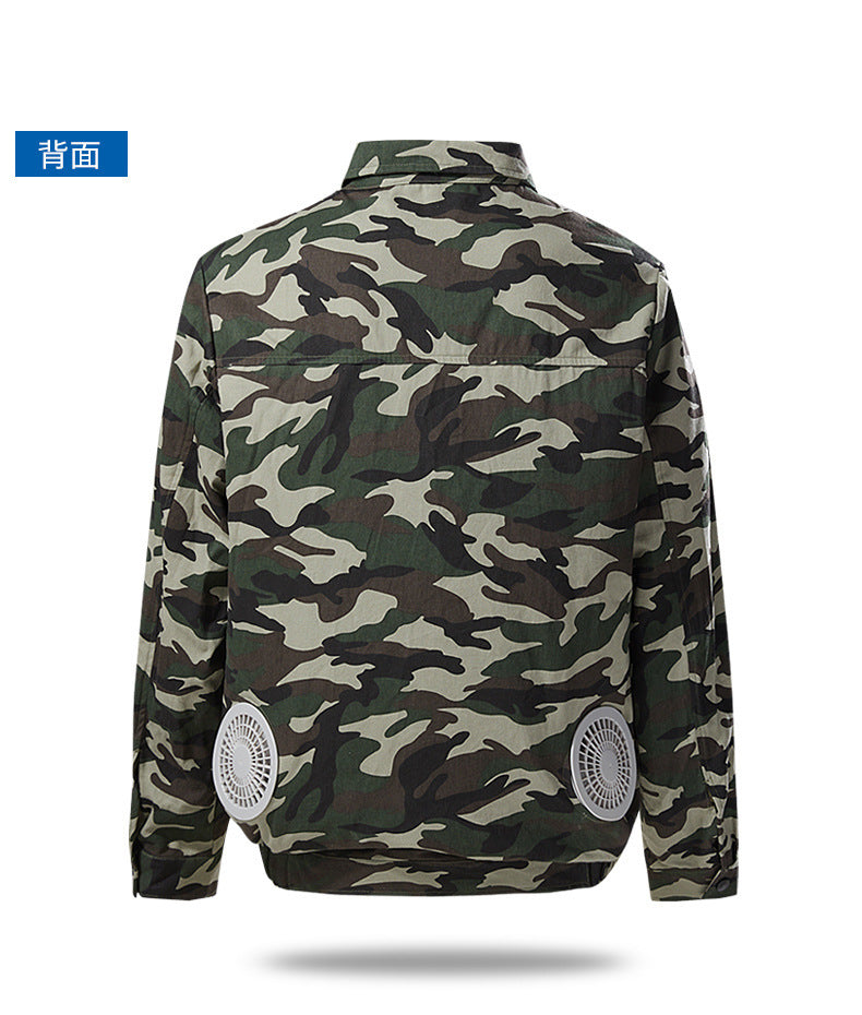 Air-Conditioned Clothing Men's Summer Outdoor Labor Protection Work Clothes Charging Refrigeration Welder High Temperature Heatstroke Prevention Cooling Fan Clothing