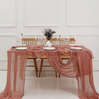 Bali Crepe Table Flag Foreign Trade Western Tablecloth Light Luxury High-End Wedding Party Decoration Pleated Table Flag Wholesale