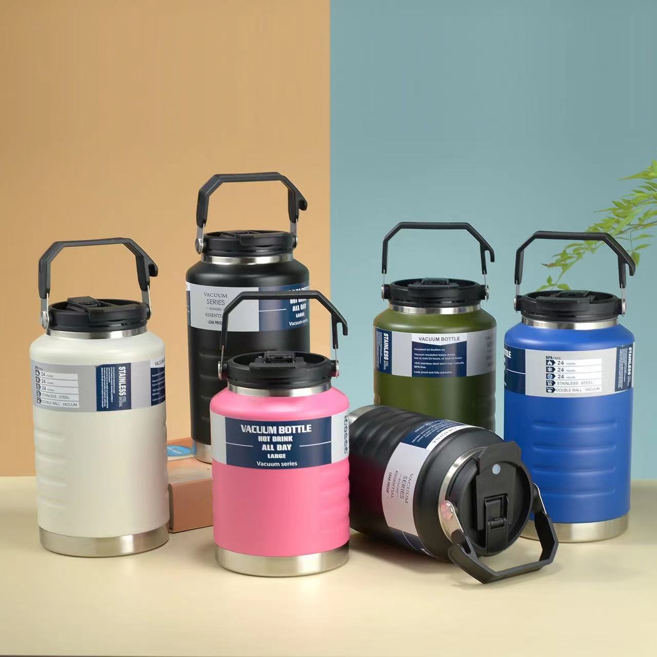 Large Capacity Outdoor Insulated Thermos Cup with 304 Stainless Steel Liner for Fitness, Suitable for South America, Europe, and America