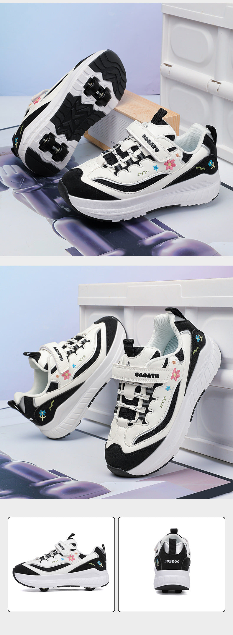Girls' Roller Skates, Sports Shoes, New Kidsren's Walking Shoes, Medium and Large Kidsren's Dad's Shoes, Girls' Roller Skates, Running Shoes