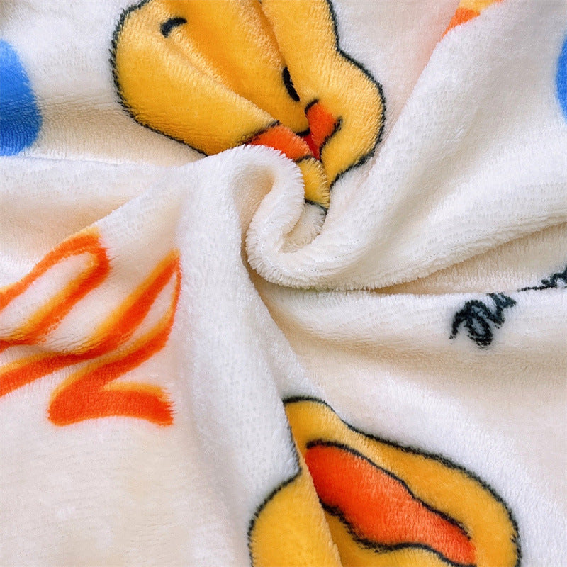 Men's and Women's Flannel Pajamas suit Autumn and Winter Middle and Big Children's Warm fleece-lined Thickened Autumn Clothes and Pants Home Clothes