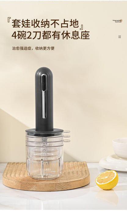 Wireless Electric Food Processor for Home Use, Small Garlic Masher, Vegetable Mincer, Garlic Paste Blender, Baby Food Processor, Garlic Paste Tool