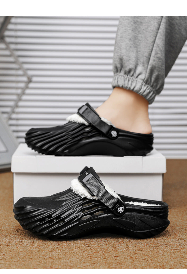Cotton Slippers for Home, High-End Outer Wear, 2025 Winter New Cross-Border Cotton Shoes Manufacturer Wholesale Cotton Tow