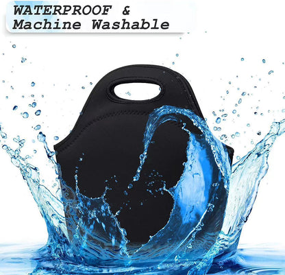 Cross-Border Printed Neopren Lunch Bag, Satchel Picnic Bag, Diving Material Satchel Lunch Box, Insulated Meal Bag