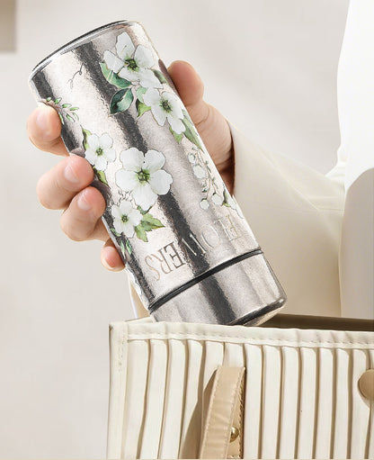Pocket Insulated Cup Mini Compact Wave Cherry Blossom Rose Pure Titanium Coffee Mug Couple Portable Cute Healing Travel Companion
