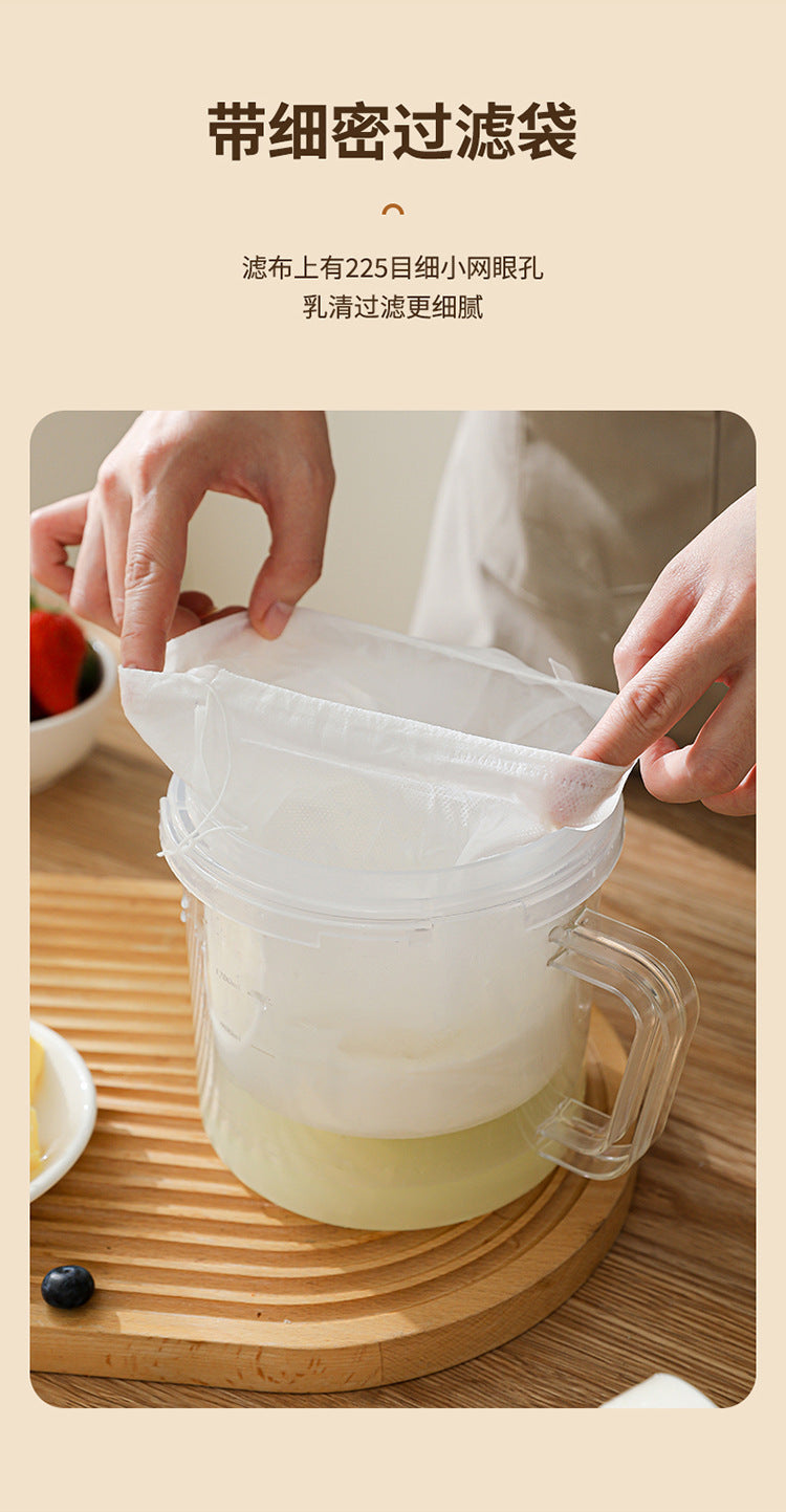 Greek yogurt filter self-refrigeration dry choking whey separator filter gauze yogurt bowl filter