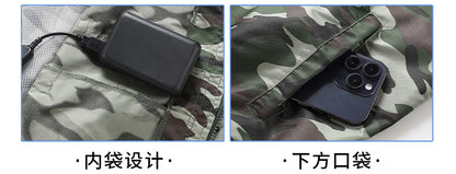 Cross-Border Cooling Air-Conditioning Clothing with Reflective Strips and Fan Cooling Clothing for Men and Women Labor Protection Summer Outdoor Work Clothes