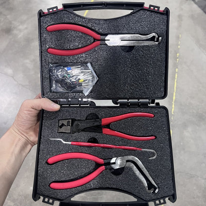 Red and black elbow 60 degree power-off pliers bolt pliers multi-purpose pliers car oil pipe separation harness pliers cross-border pliers