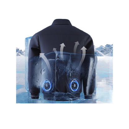 25 New Air-conditioning Clothes with Fan Outdoor Work Air-conditioning Shirt Factory Direct Cross-border Wholesale Exclusive