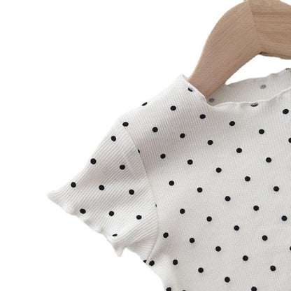 Children's Thin Short-Sleeved Air-Conditioned Clothing for Boys and Girls Summer Pajamas suit Can Wear Outfit Baby's Home Clothes Two-Piece Fashionable Set