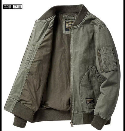 American Retro New Baseball Uniform Jacket Men's Autumn and Winter Bomber Jacket Men's Casual Workwear Top Men's Style