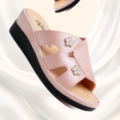 Newly Launched Women's High-Heeled Trendy Slippers, Non-Slip, Wear-Resistant, Casual, Versatile, Comfortable, Soft High-Heeled Slippers for Women