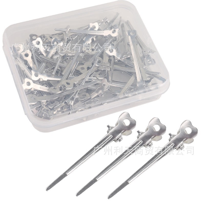 70 aluminum plate hairpin hairpin positioning clip partition clip hand push corrugated clip bangs clip modeling clip long mouth clip
