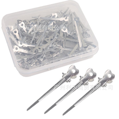 70 aluminum plate hairpin hairpin positioning clip partition clip hand push corrugated clip bangs clip modeling clip long mouth clip