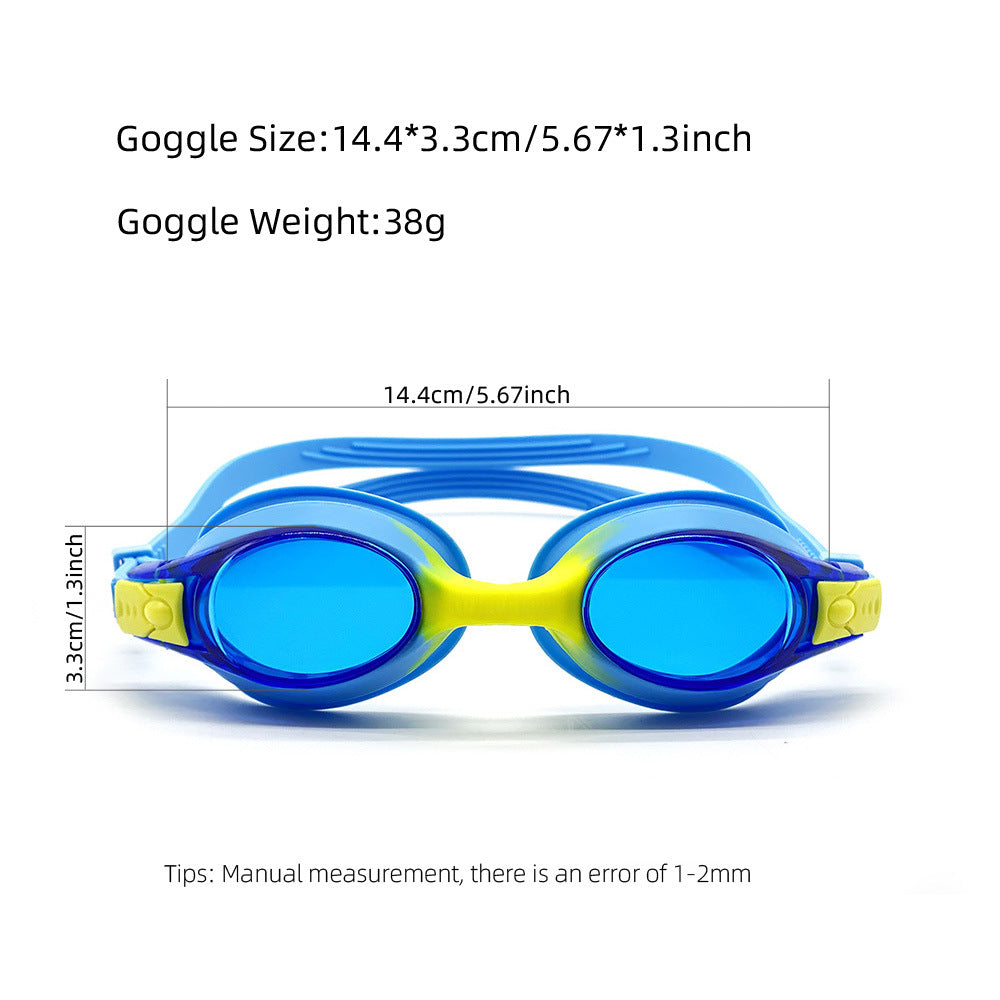 Children's swimming goggles HD waterproof anti-fog swimming glasses silicone swimming goggles cross-border Amazon explosions manufacturers wholesale