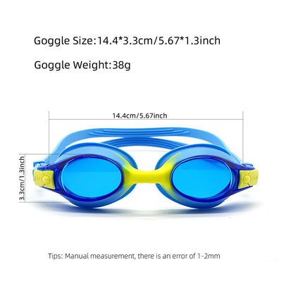 Children's swimming goggles HD waterproof anti-fog swimming glasses silicone swimming goggles cross-border Amazon explosions manufacturers wholesale