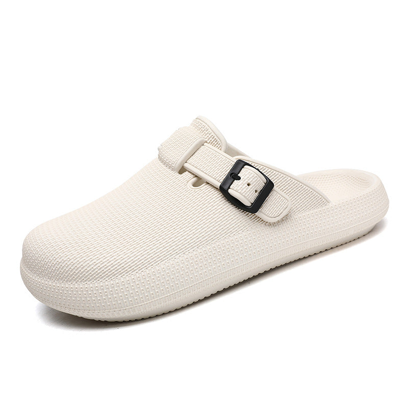 2025 Men's Closed-Toe Sandals Large Size Outdoor Non-Slip Thick-Soled Clogs Women's Half-Slip Couple's Same Style