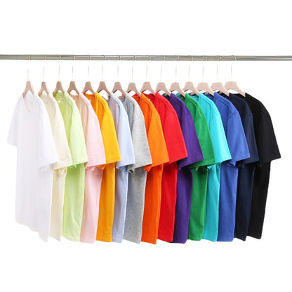 Loose-Fitting | 50-Count Double Yarn T-Shirt Ice Silk Cotton Round Neck Short-Sleeve T-Shirt Moisture-Wicking Business Casual Half-Sleeve for Men