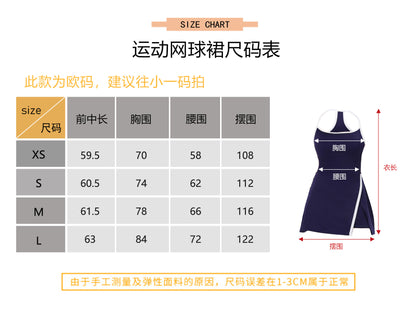 Summer Halter Neck Casual Skin-Friendly Golf Tennis Dress for Women with Built-In Leggings and Tight Fit Pickleball Skirt