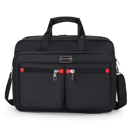 Manufacturer Wholesale Men's Large-Capacity Briefcase Business Trip Laptop Bag Portable Travel Bag Wear-Resistant Business Bag