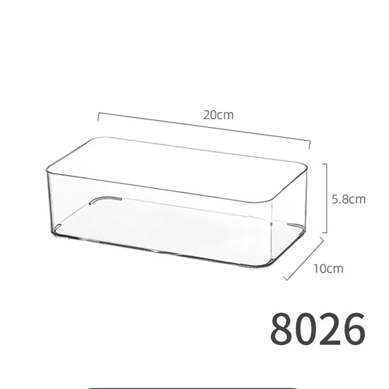 Desktop Storage Box Dormitory Cosmetics Transparent Basket Acrylic Drawer Mask Organizer Box Snack Sundry Storage Rack