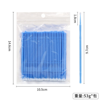 Wholesale Eyelash Extension Cotton Swabs, Disposable Small-Headed Eyelash Cleaning Cotton Sticks, Makeup Removal, Beauty Eyelash Micro Brushes