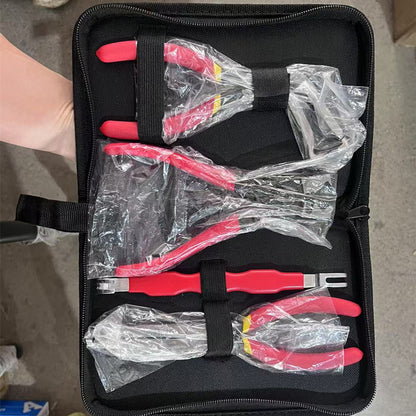 Red and black elbow 60 degree power-off pliers bolt pliers multi-purpose pliers car oil pipe separation harness pliers cross-border pliers